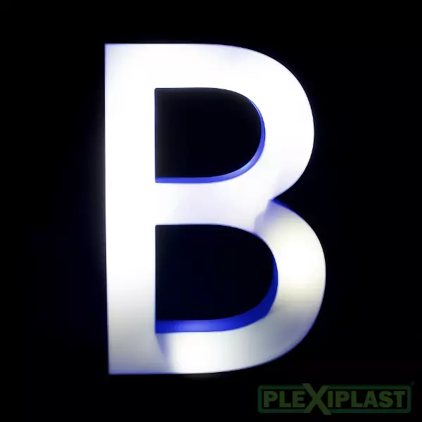 Double color channel letter 'b'