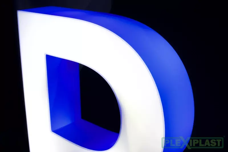 Channel letter 'B' - bend detail