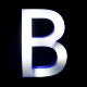 Dvoubarovné krabicové písmeno 'b'