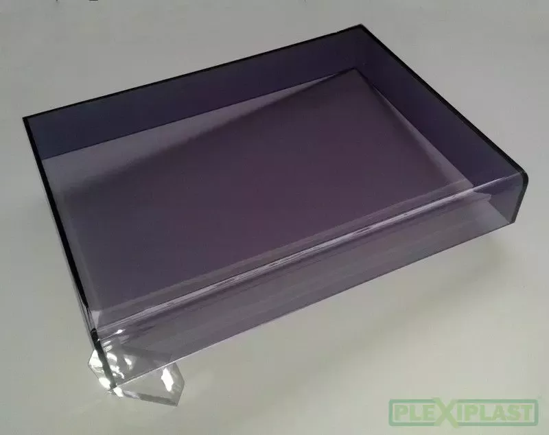 Ohýbaný kryt gramofonu - kouřové plexi GS (lité)