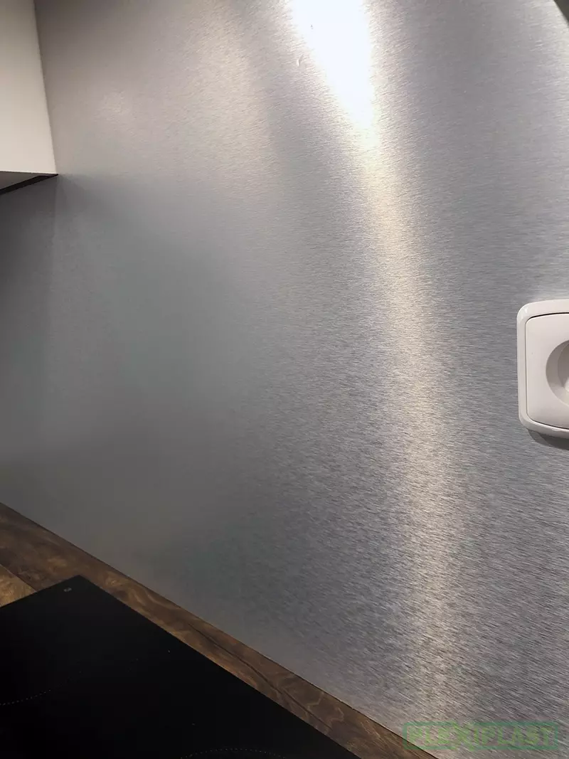 Silver finish composite plate