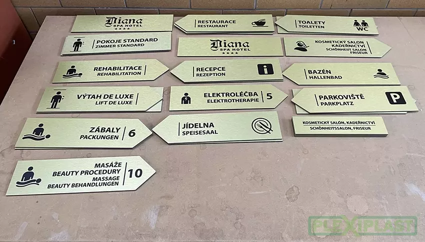 Orientation system made of bond material
