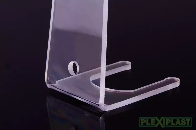 Hanging rack for product presentation, bend detail