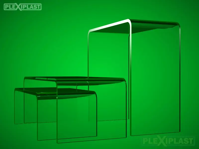 Acrylic pedestals of various dimensions