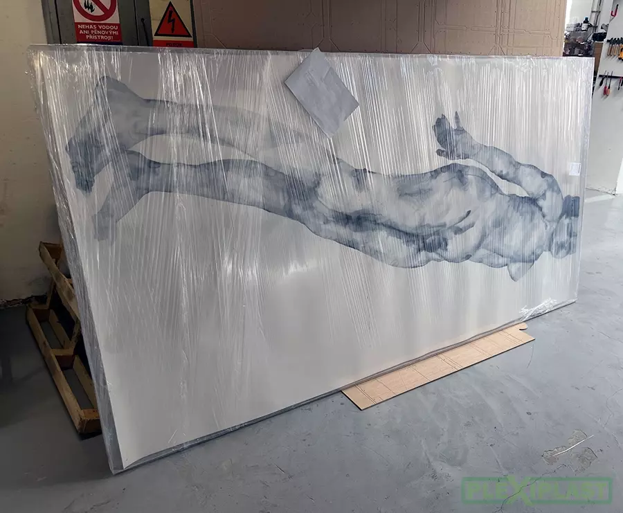 Example of framing a canvas