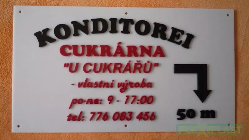 Advertising panel - sweet-shop