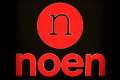 Logotyp společnosti Noen jako exteriérový 3D nápis z barevného plexiskla. Vhodné k prosvícení.