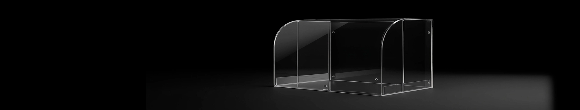 Čiré vitríny PMMA či PC
