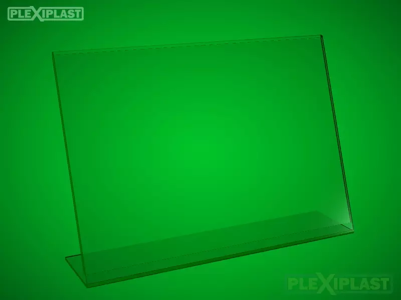 Example of an A4 'L' shape horizontal brochure holder