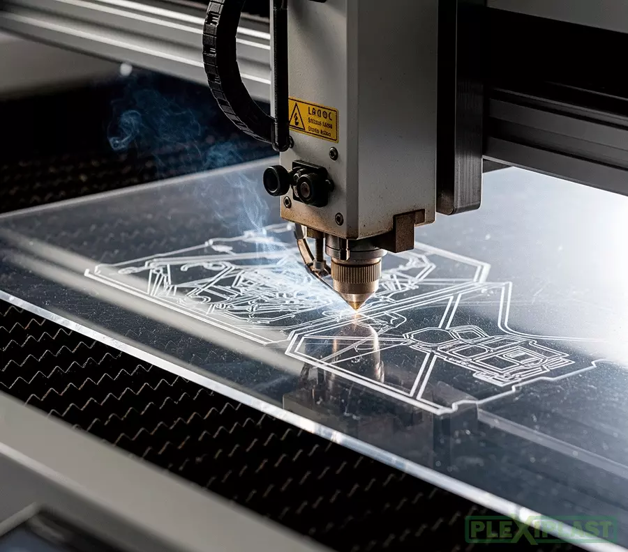Laserový popis plexisklové desky