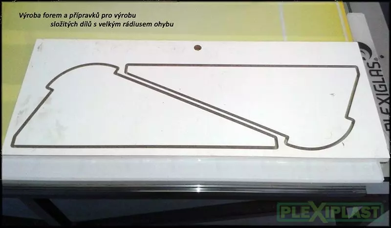 Výroba formy na ohýbání plexiskla