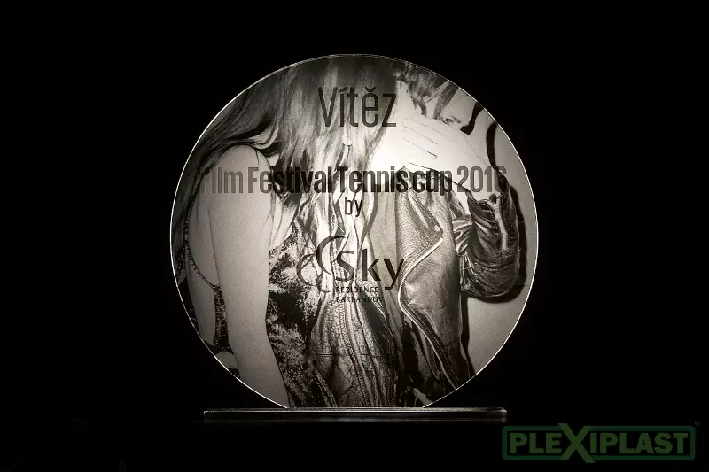 Trophy for winner of tennis tournament held at IFF Karlovy Vary 2016