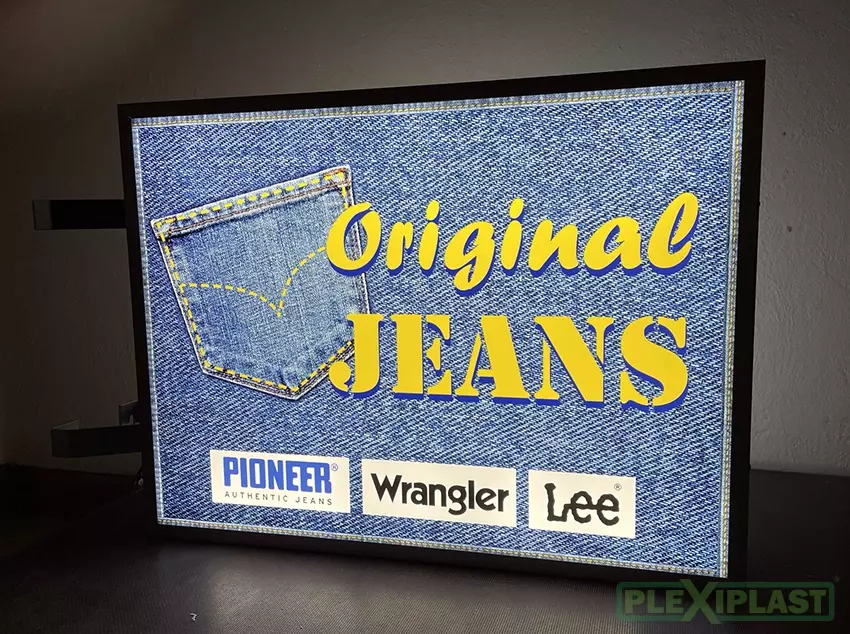 Ukázka světelné reklamní cedule